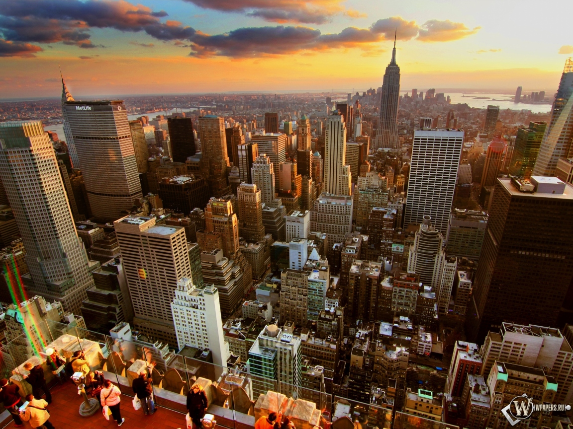 New-York City sunset 1152x864