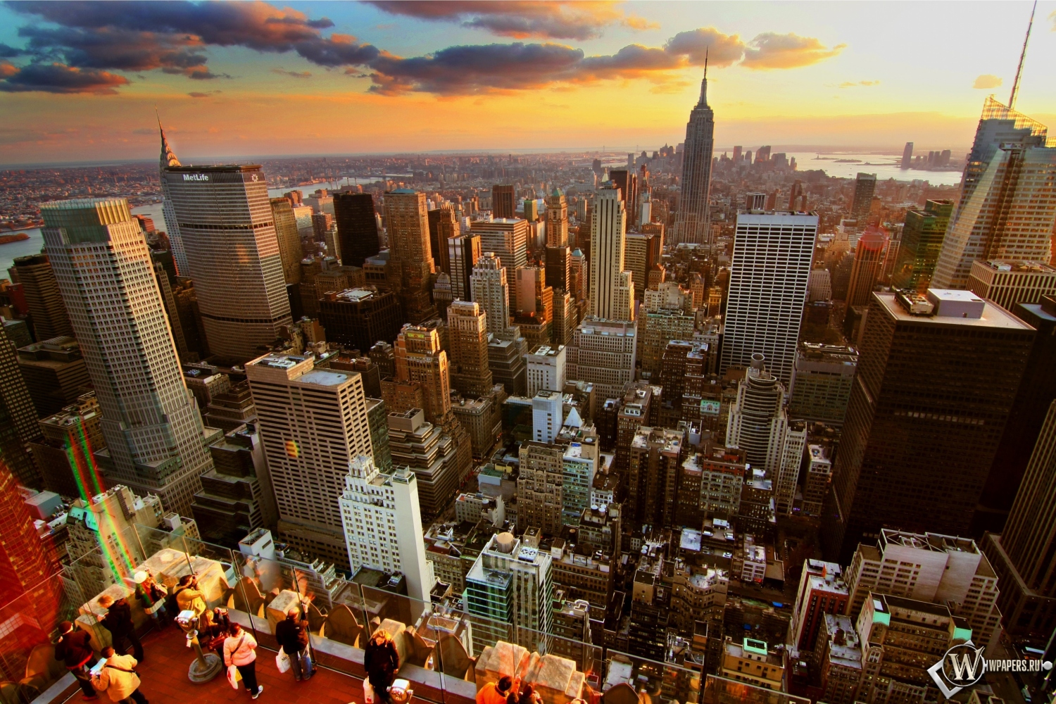 New-York City sunset 1500x1000