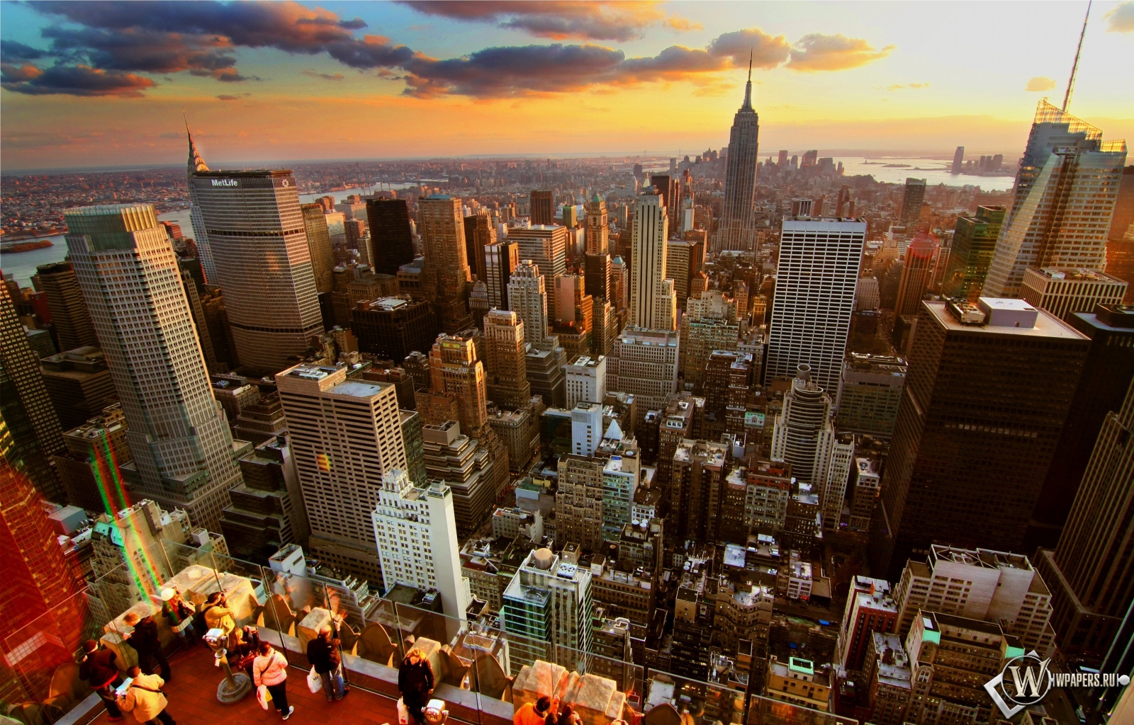 New-York City sunset 1600x1024