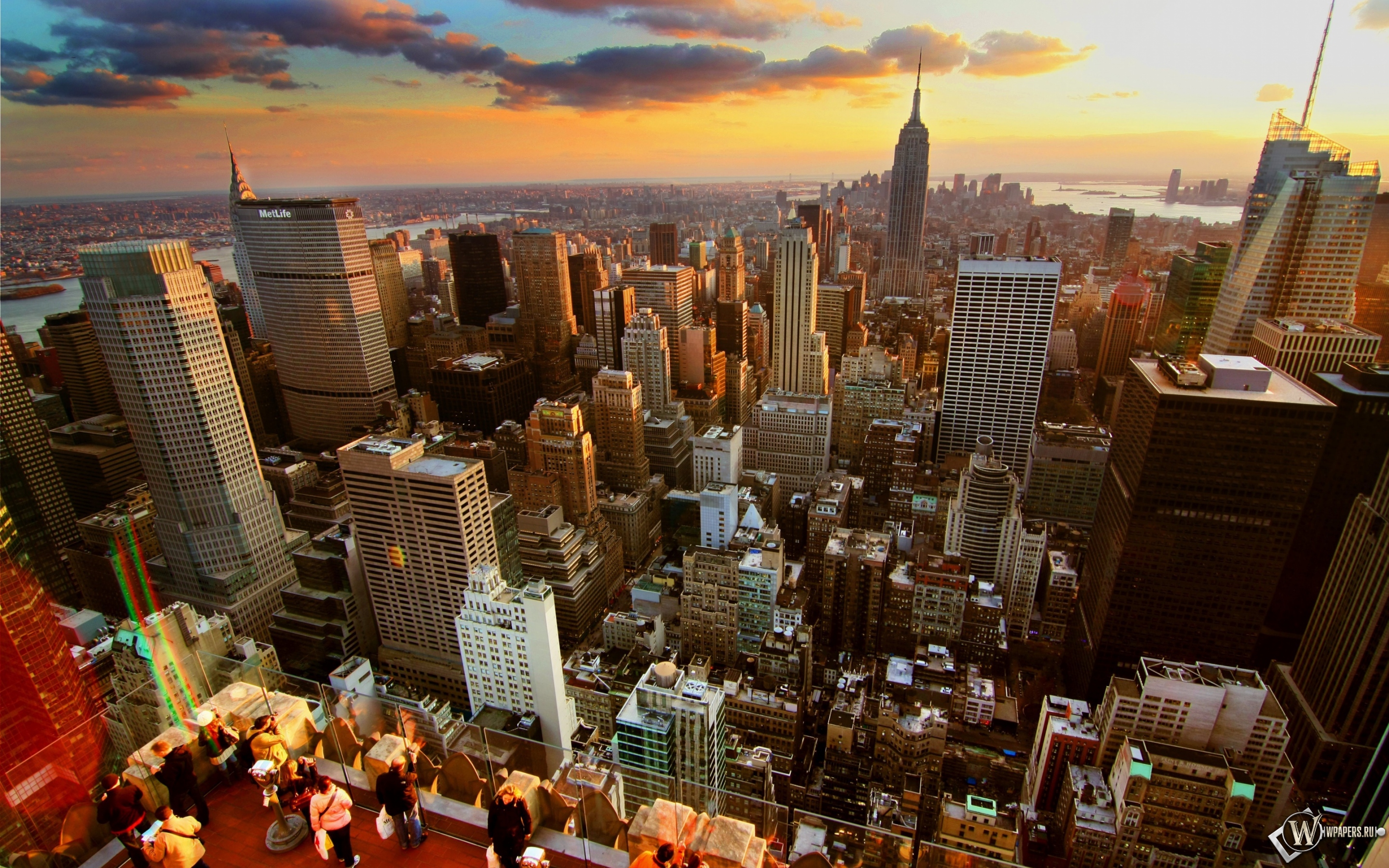 New-York City sunset 2880x1800