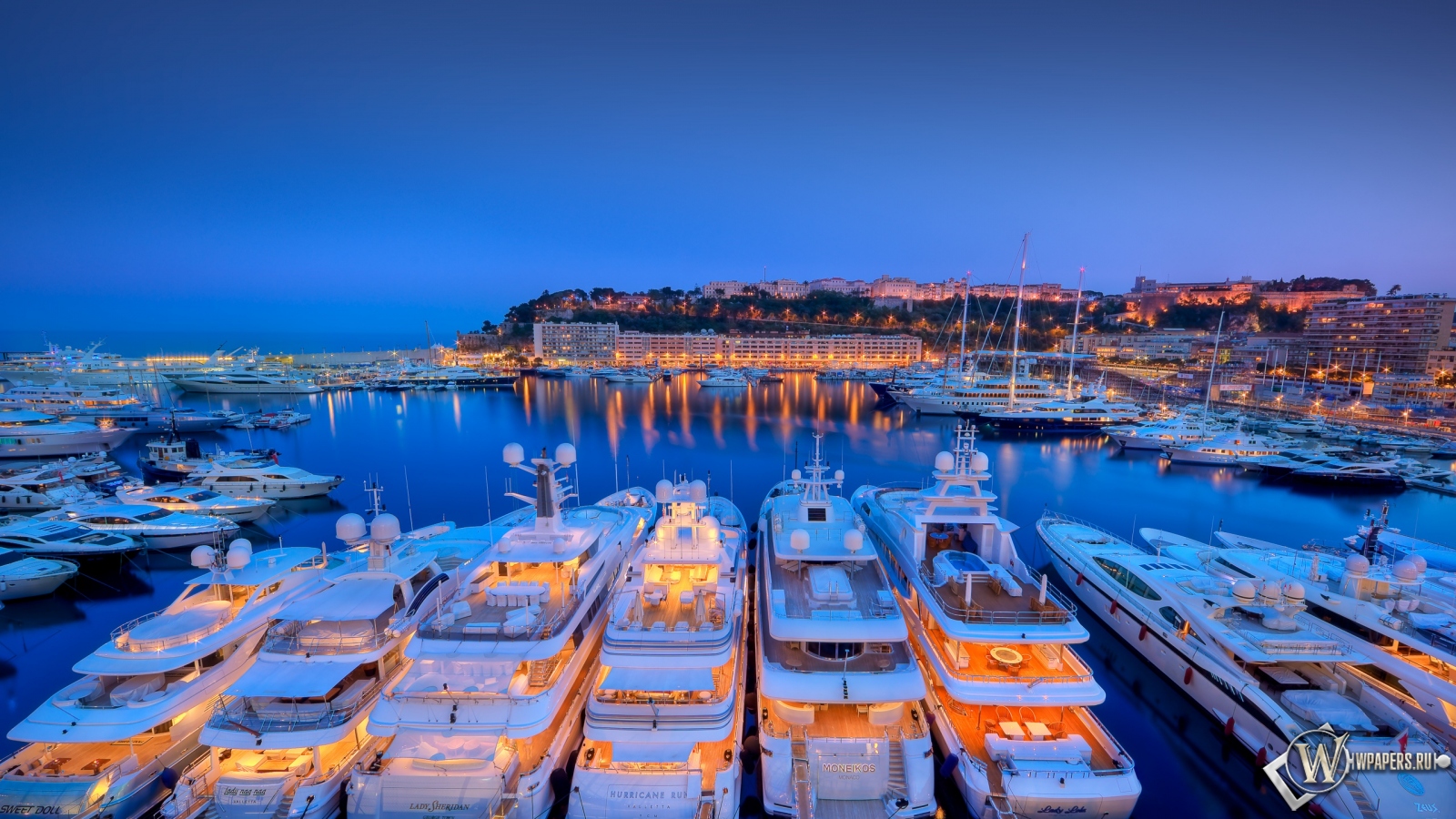 Яхты в Монако 1600x900