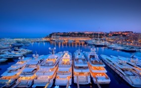 Обои Яхты в Монако: Порт, Монако, Яхты, Города