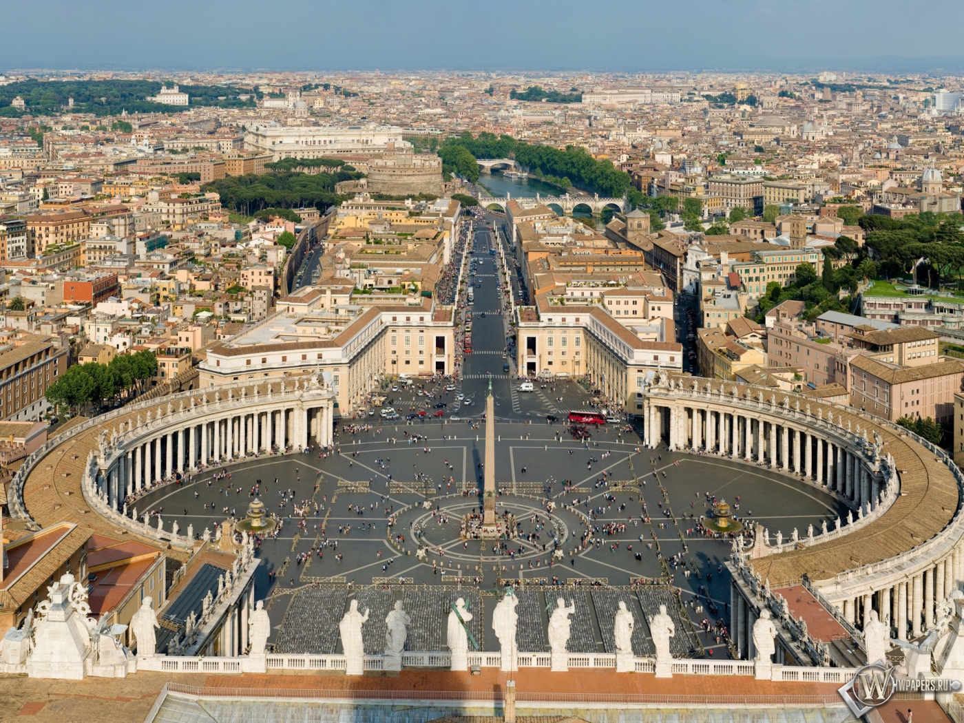 Площадь Святого Петра Ватикан 1400x1050