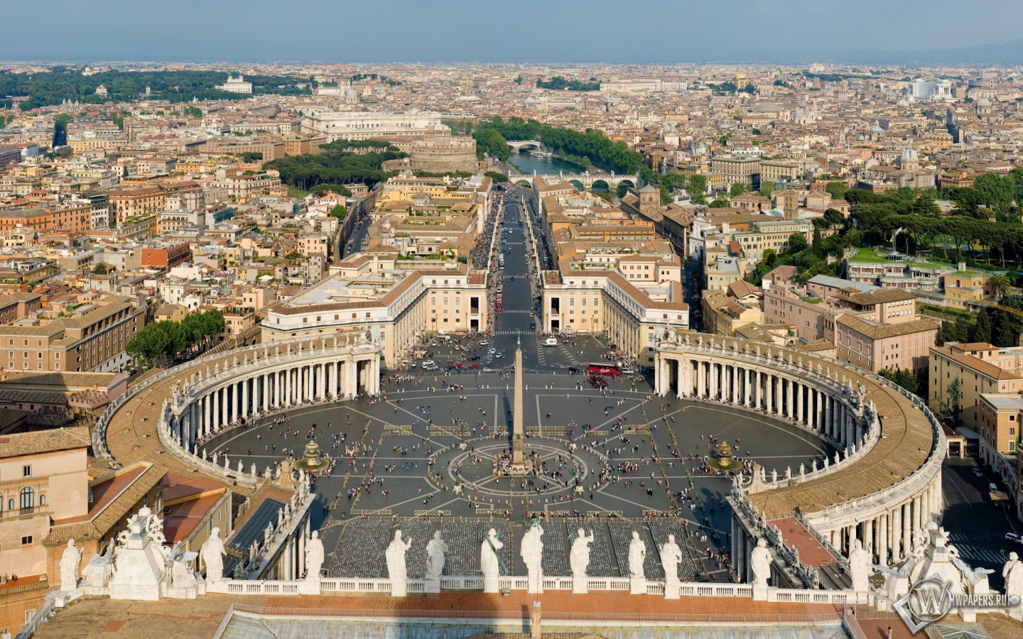 Площадь Святого Петра Ватикан 1440x900