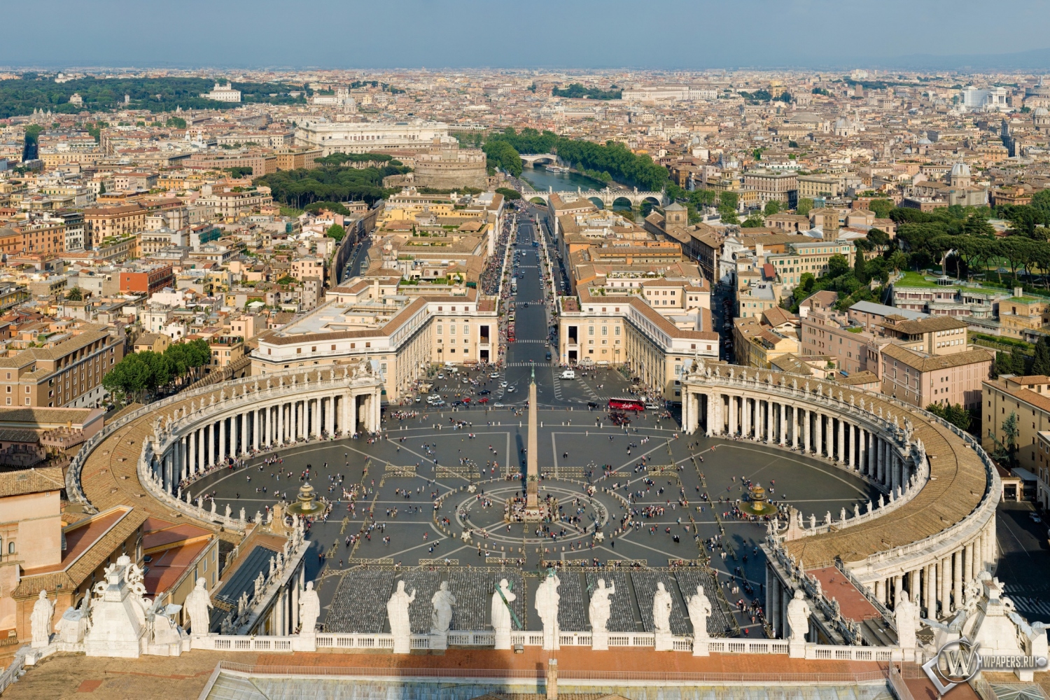 Площадь Святого Петра Ватикан 1500x1000
