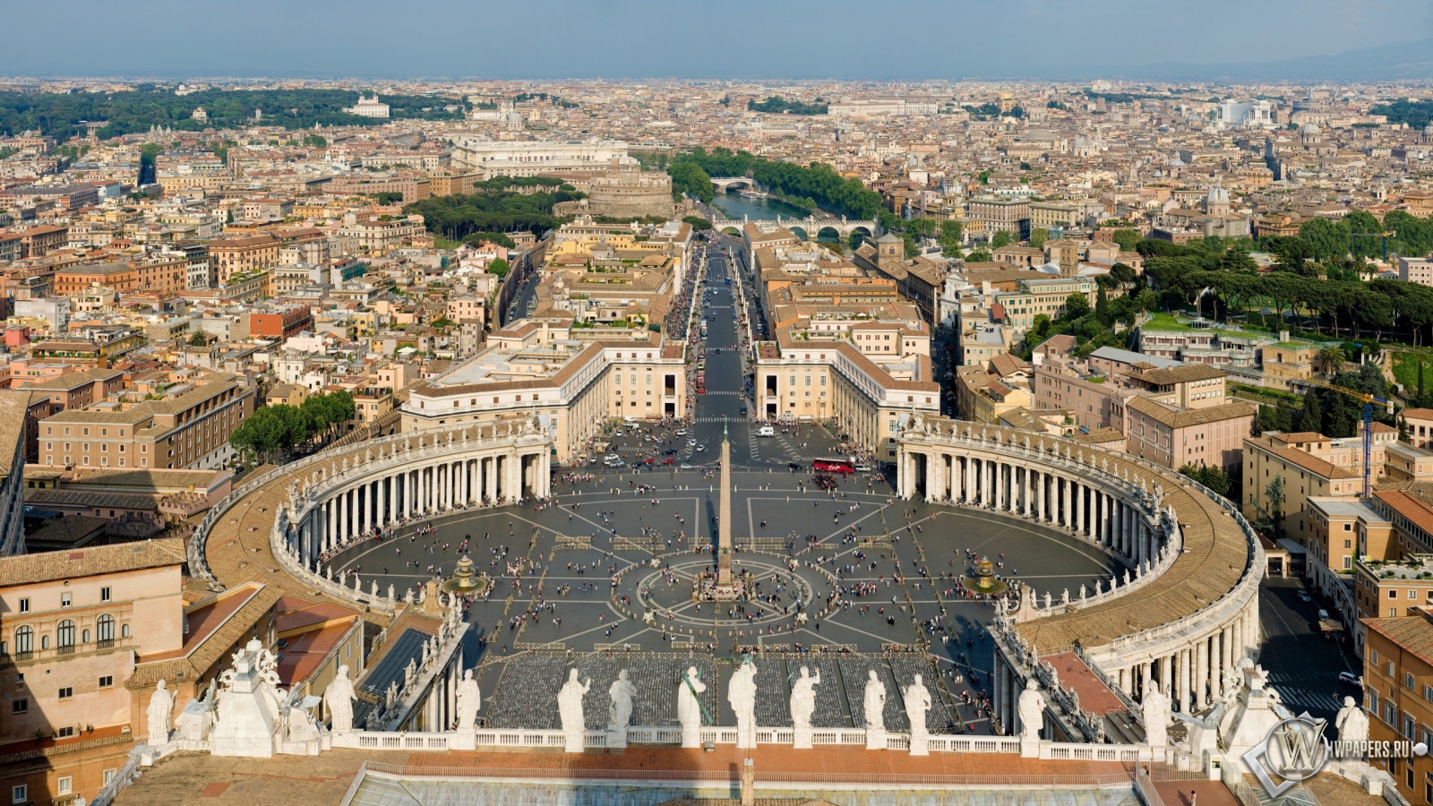 Площадь Святого Петра Ватикан 1600x900