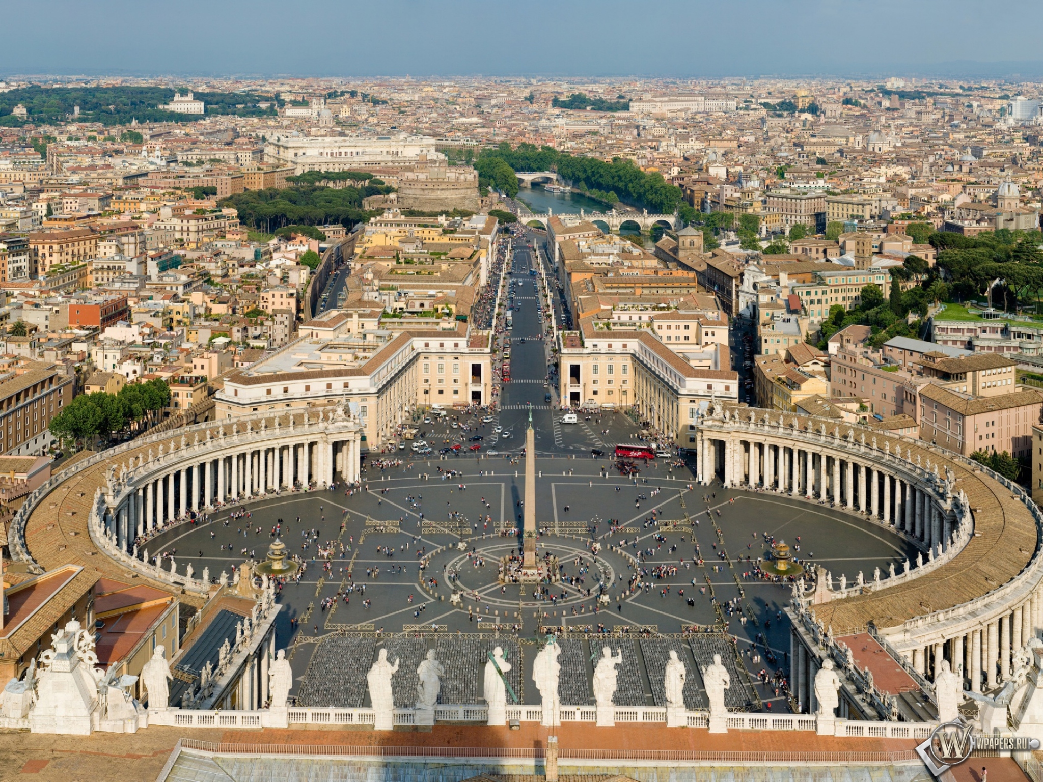 Площадь Святого Петра Ватикан 2048x1536