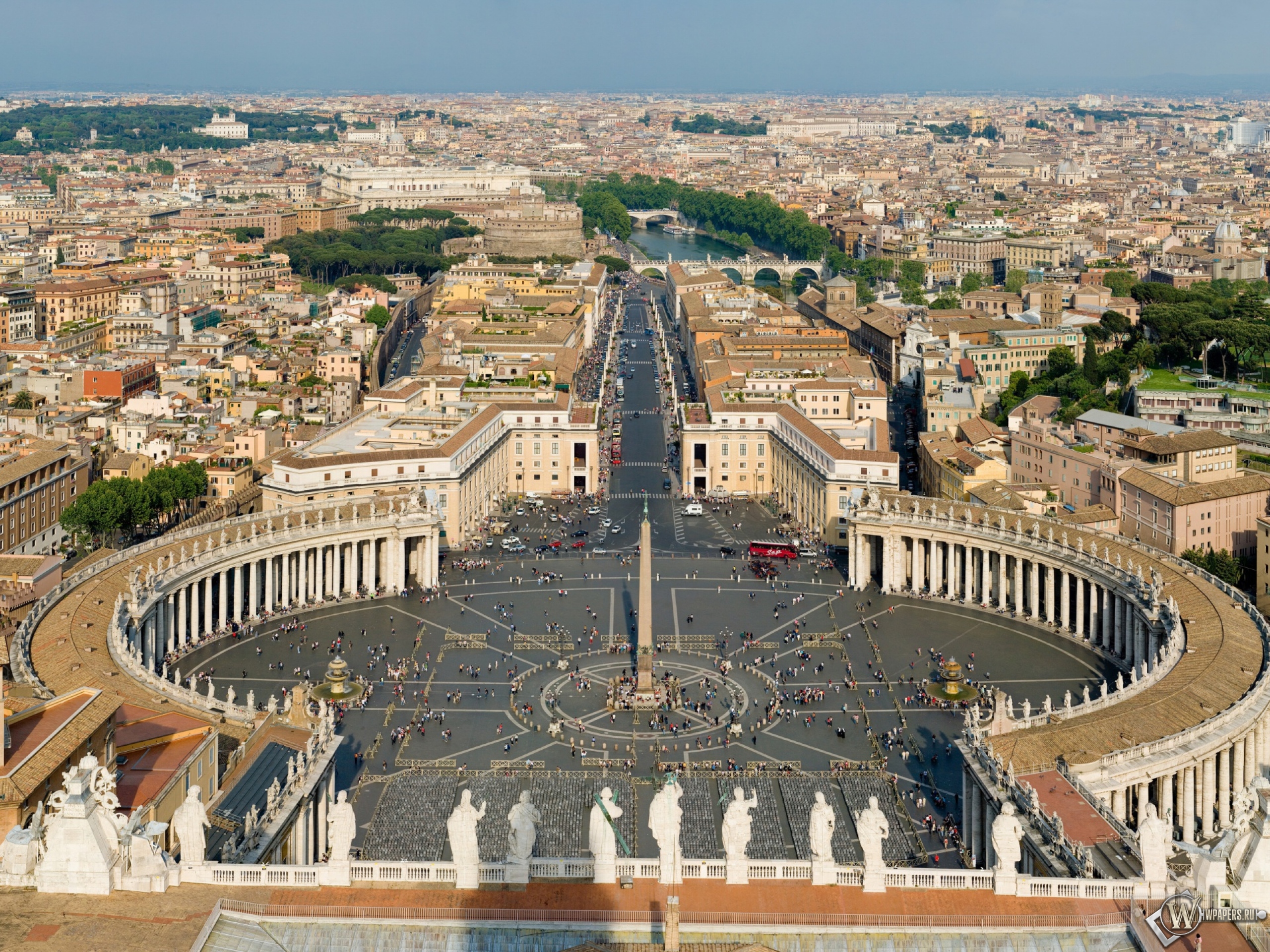 Площадь Святого Петра Ватикан 2560x1920