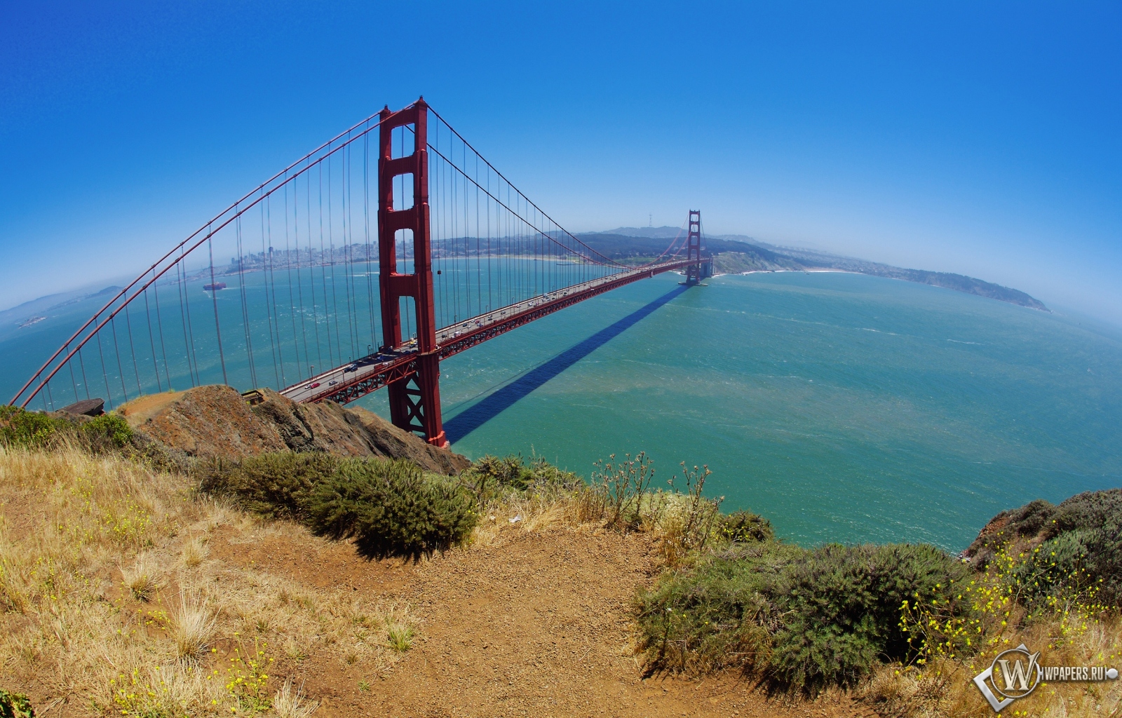 Мост Золотые ворота Сан-Франциско 1600x1024