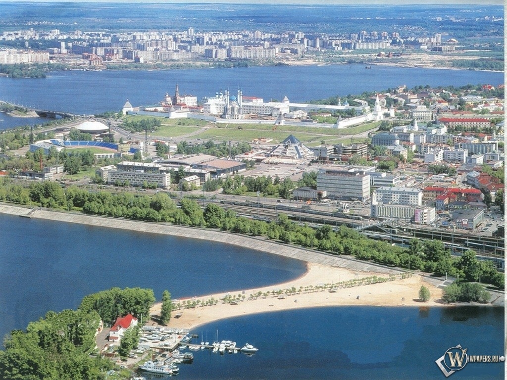 Казань (вид на центр города) 1024x768