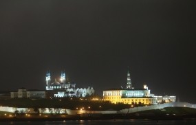 Обои Казанский Кремль: Казань, Ночь, Кремль, Казань