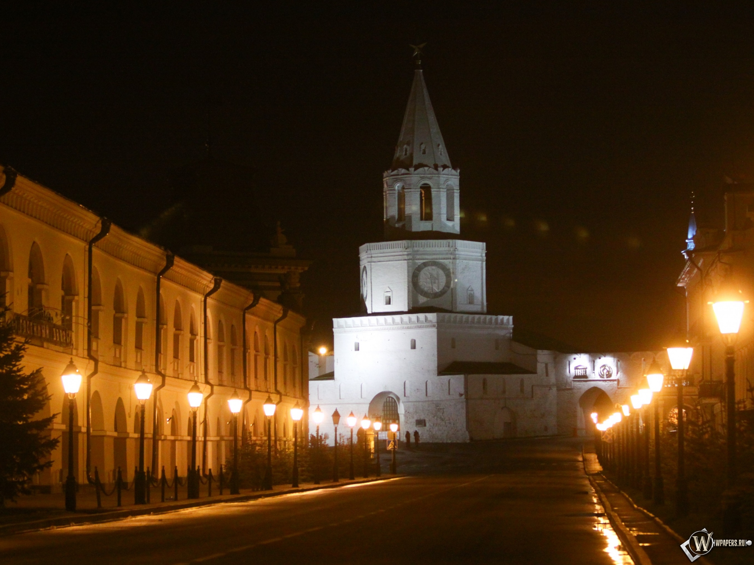 Кремль Казань ночью