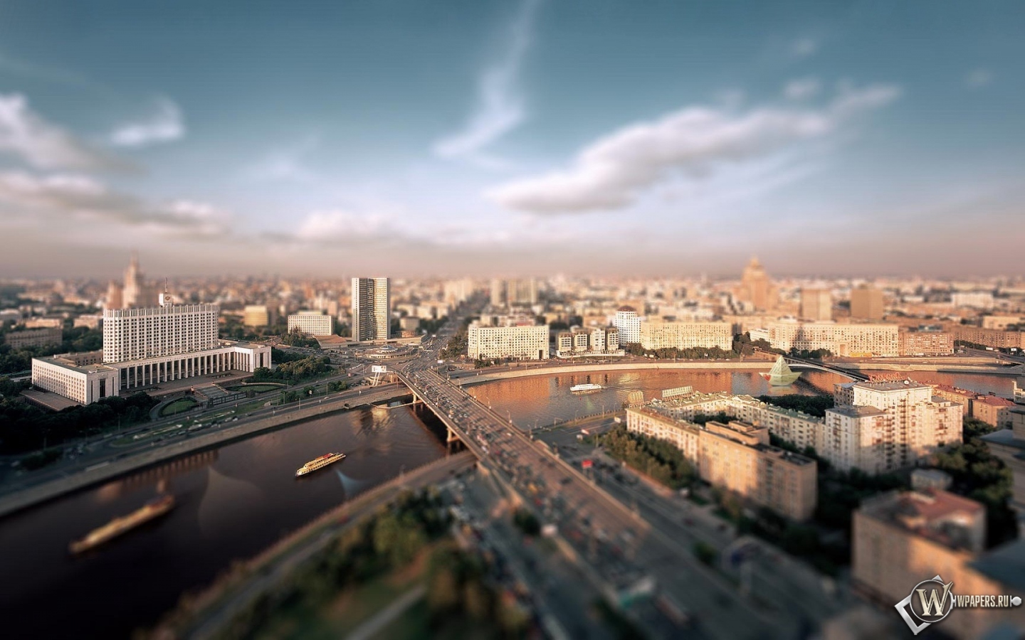 Утренняя Москва 1440x900