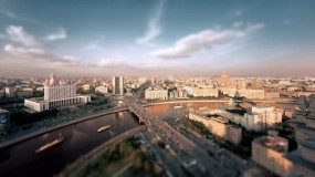 Обои Утренняя Москва: Река, Дома, Москва, Москва