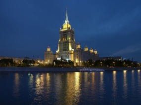 Обои Гостиница Украина Москва: Река, Москва, Гостиница, Москва