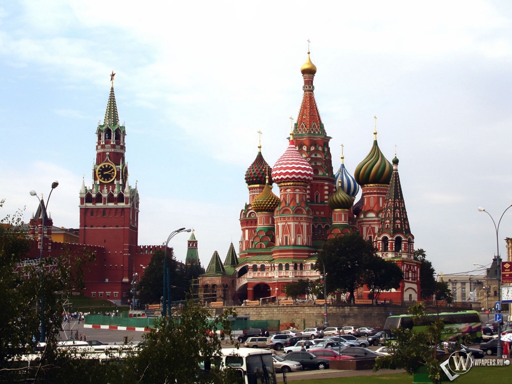 Московский кремль 1024x768