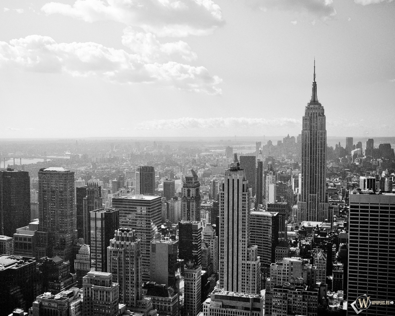 New-York black and white 1280x1024