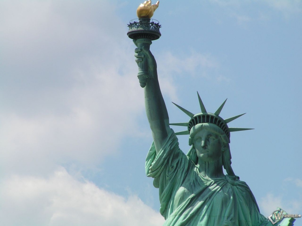New York статуя свободы 1024x768