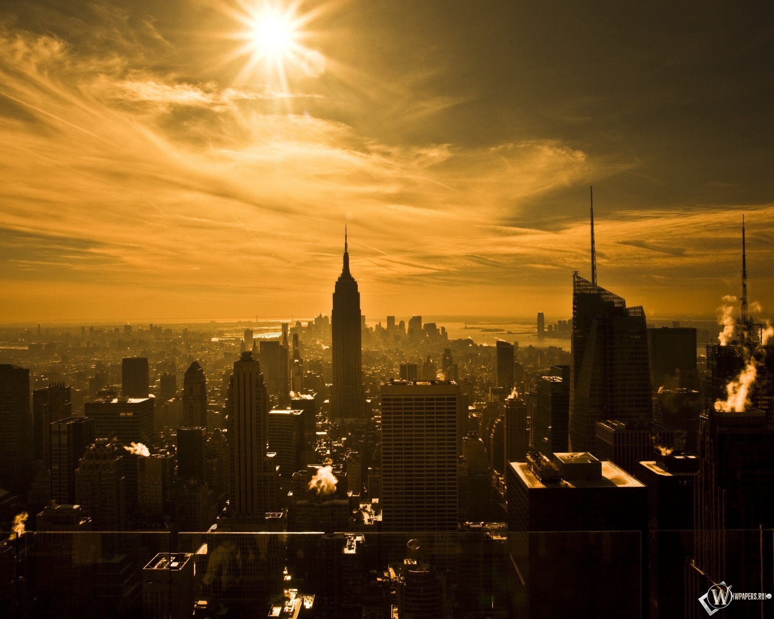 Восход над Нью-йорком 2560x2048