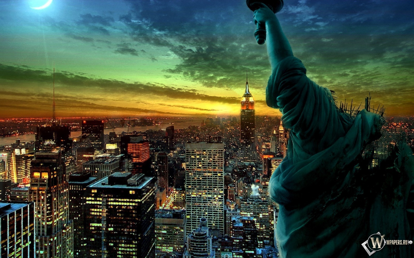 Ночной Нью-йорк 1440x900
