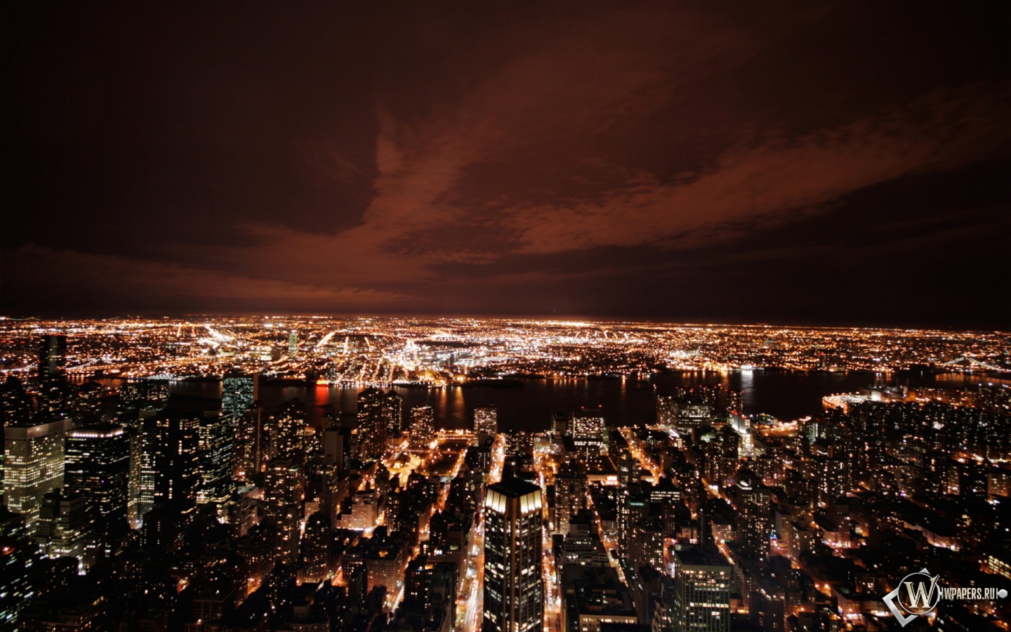 New York в ночи 1440x900