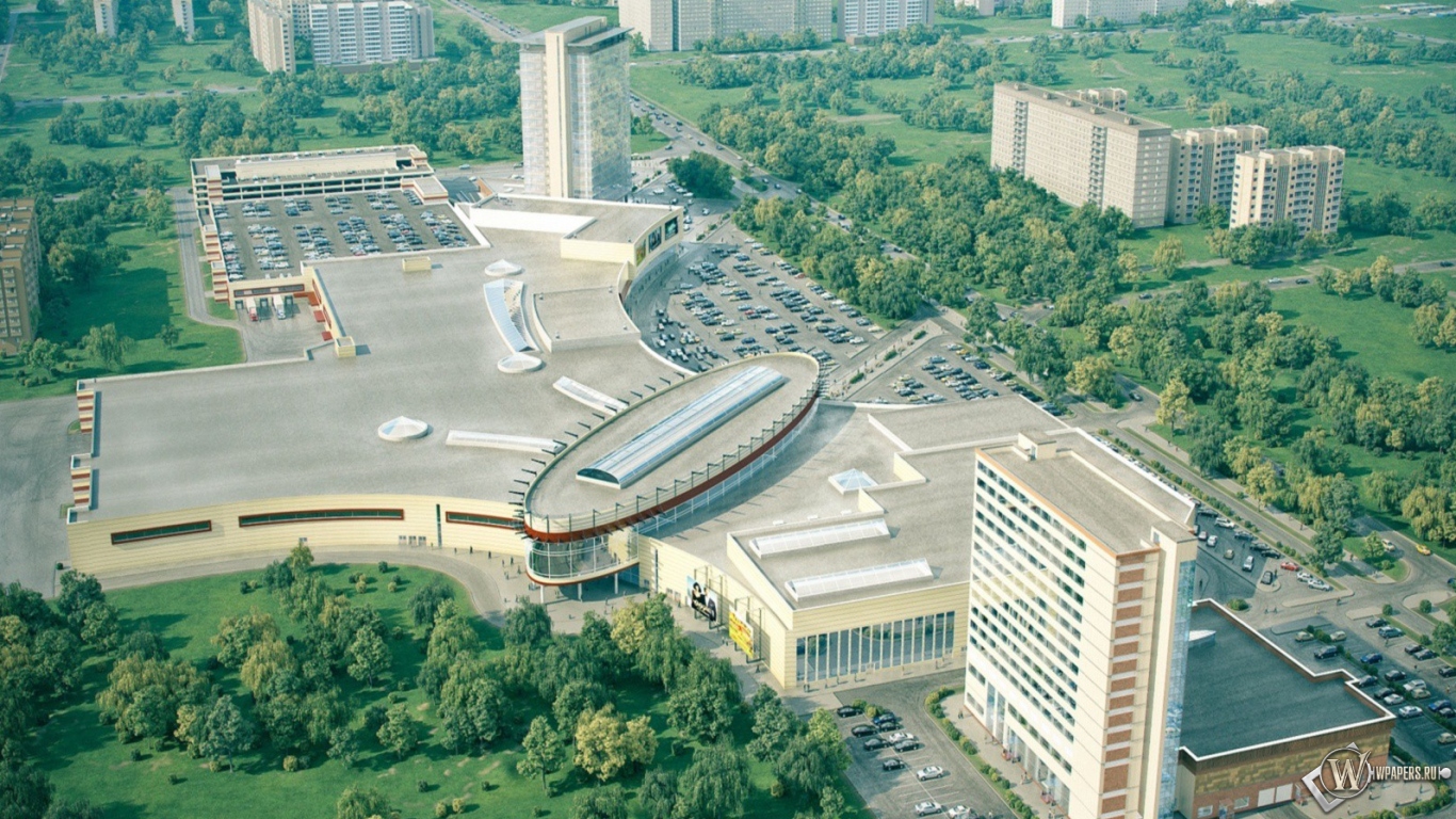 Торгово-деловой комплекс в Омске 1366x768