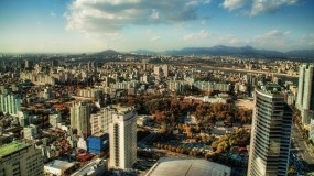 Обои Сеул: Облака, Город, Сеул, Корея, Прочие города