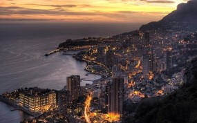 Обои Monaco: Ночь, Монако, Города, Прочие города