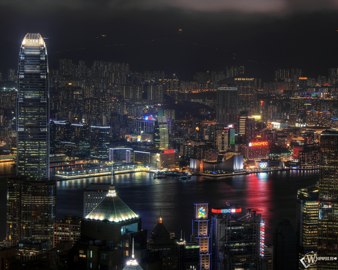 Ночной Гонконг 1280x1024