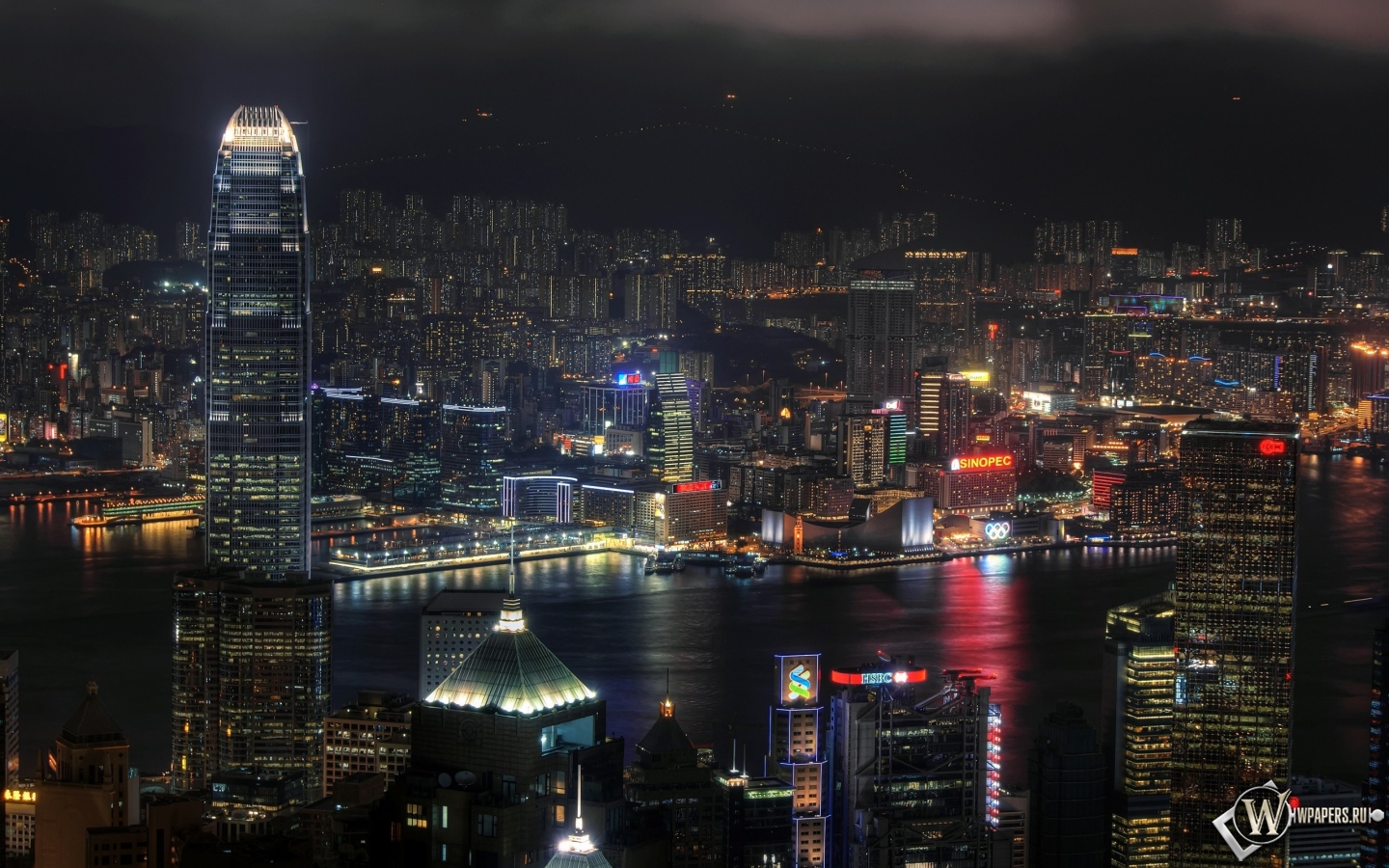 Ночной Гонконг 1440x900