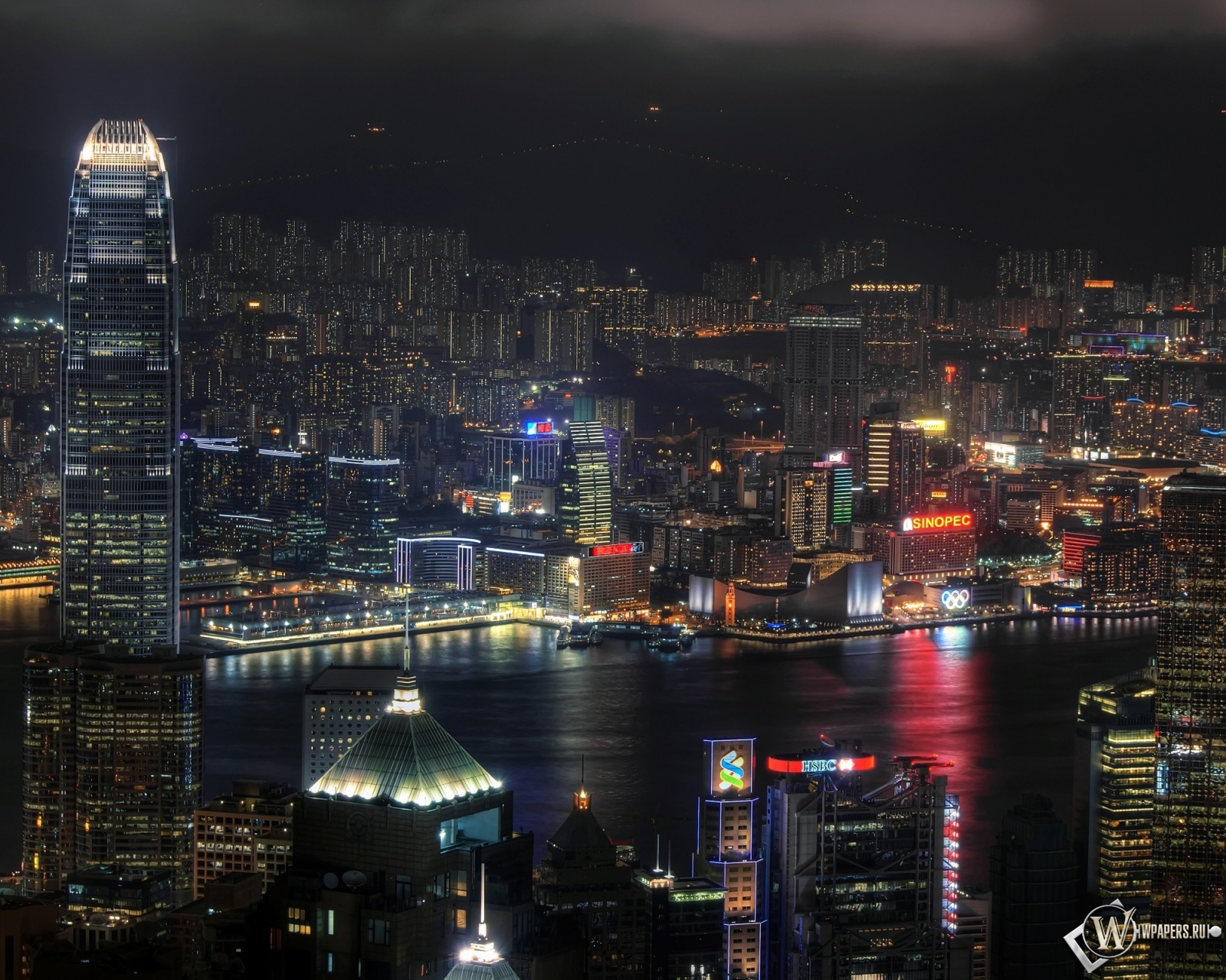 Ночной Гонконг 1600x1280