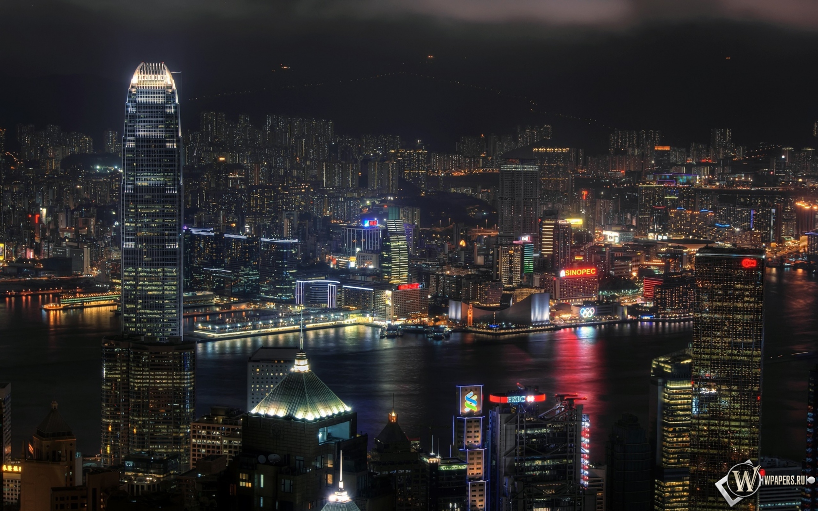 Ночной Гонконг 1680x1050
