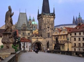 Обои Карлов мост в Праге: Мост, Чехия, Прага, Прочие города