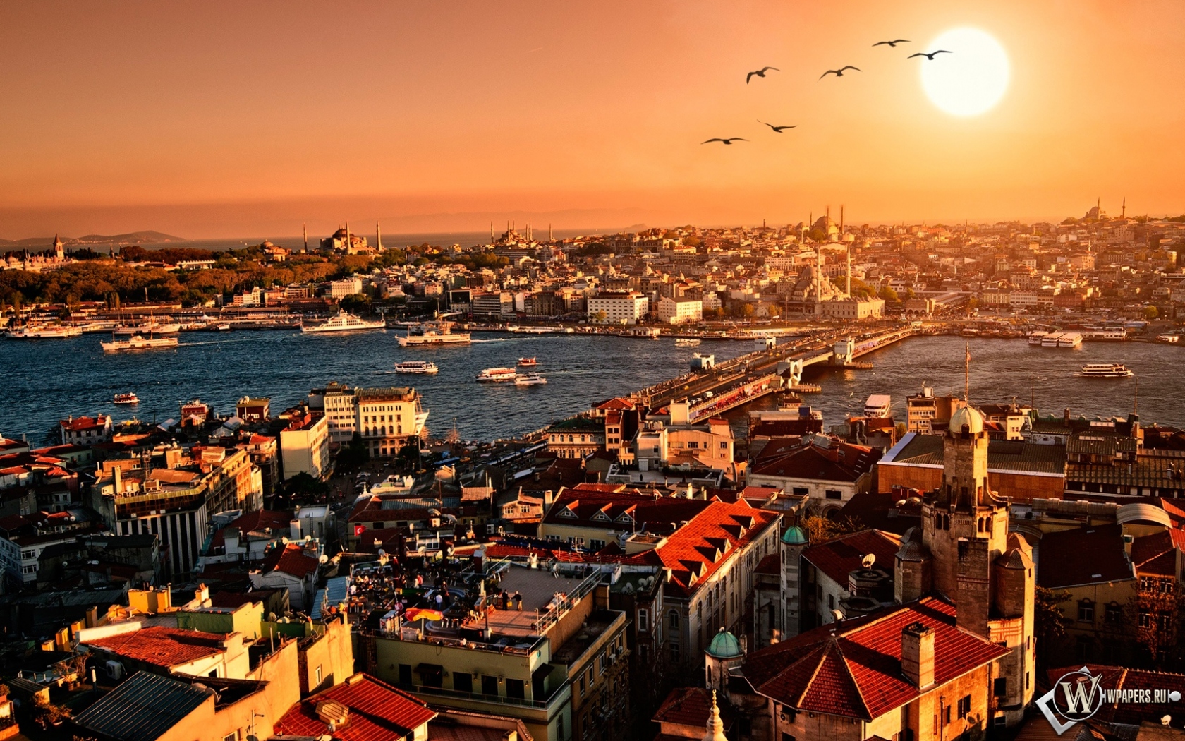 Солнечный Стамбул 1680x1050