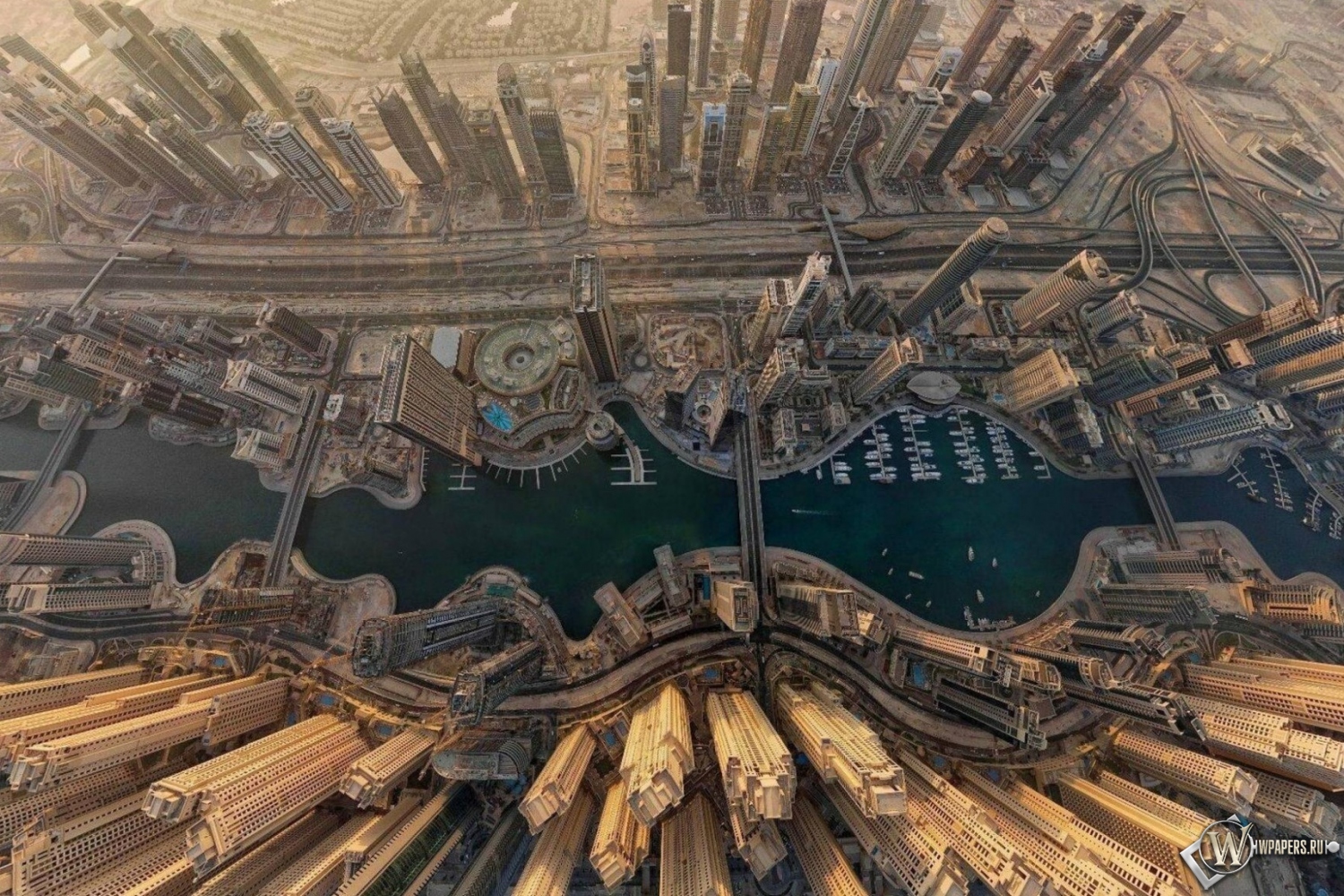 Dubai  вид сверху 1500x1000
