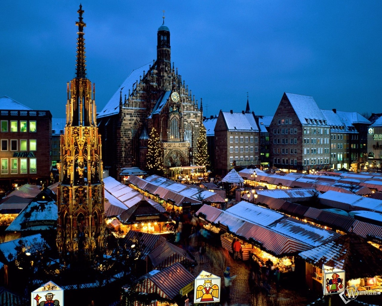 Christkindl Market - Nuremberg - Bavaria - Germany 1280x1024