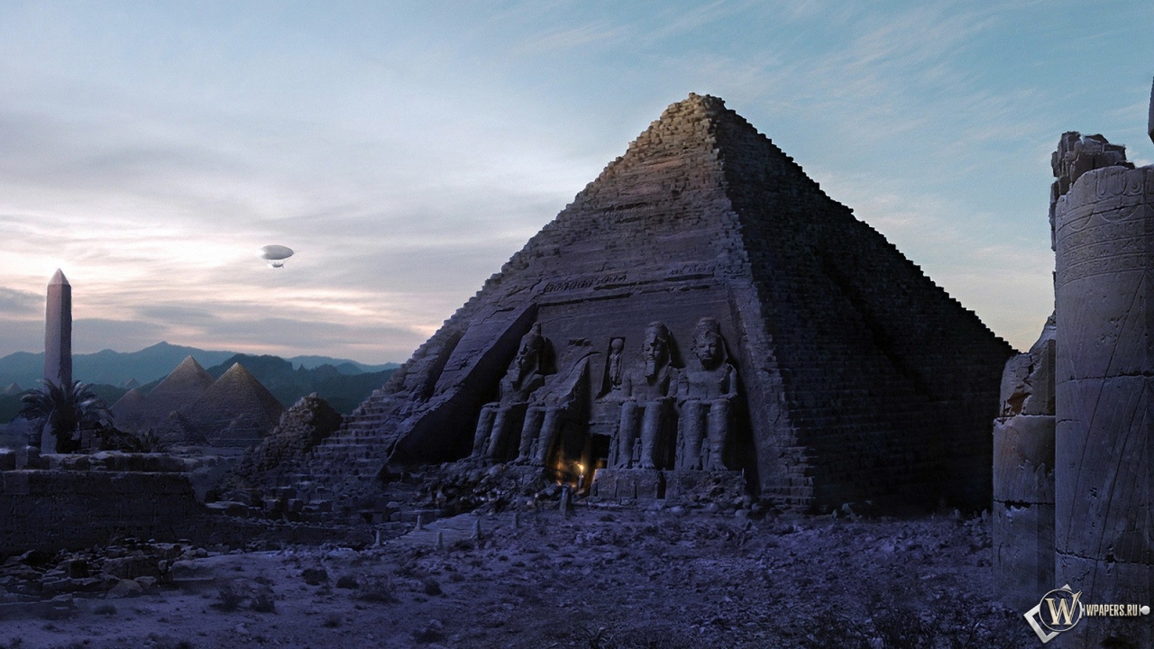 Пирамида в Египте 1280x720