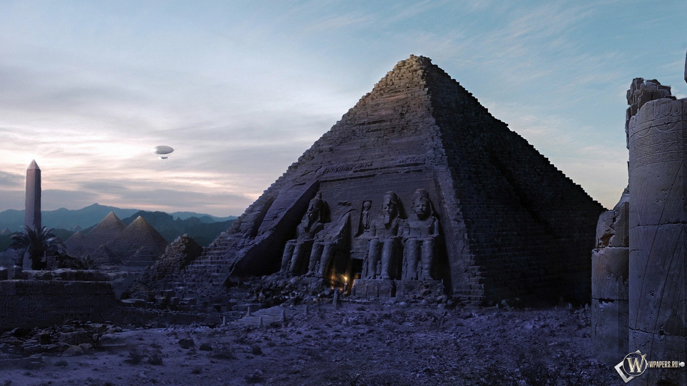 Пирамида в Египте 1366x768