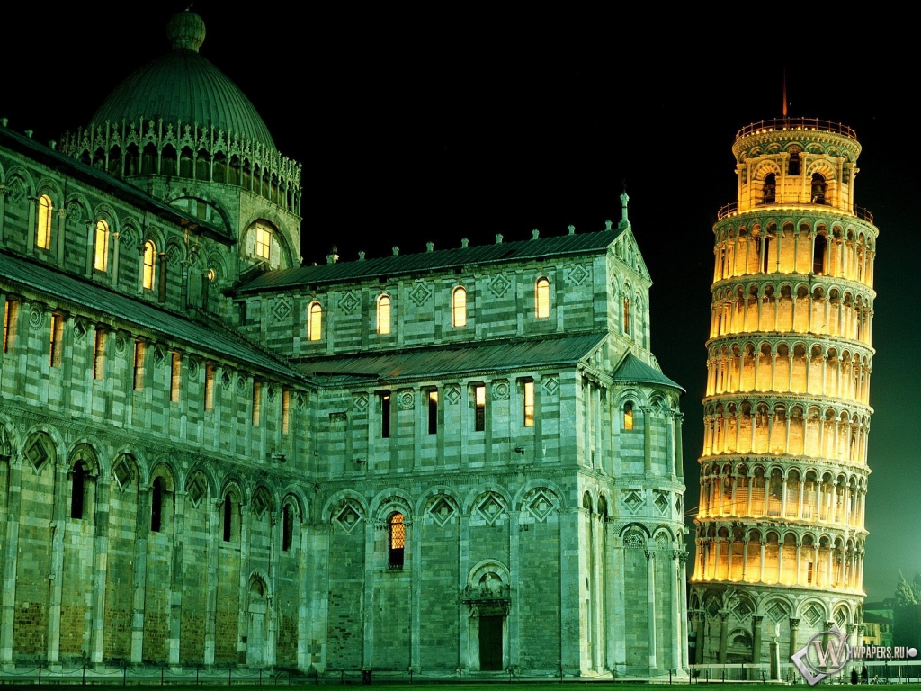 Башня Пиза в Италии 1024x768