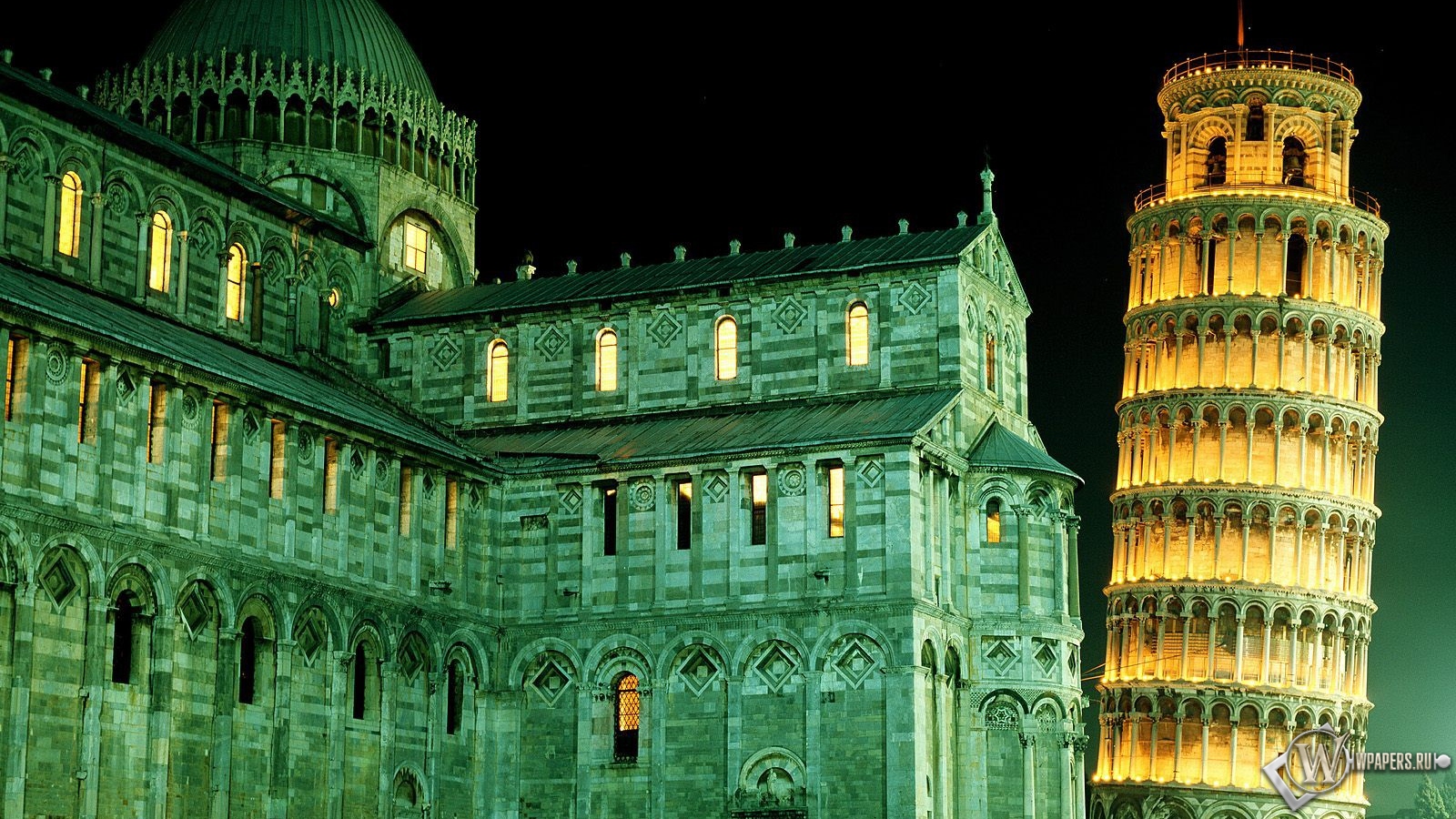 Башня Пиза в Италии 1600x900
