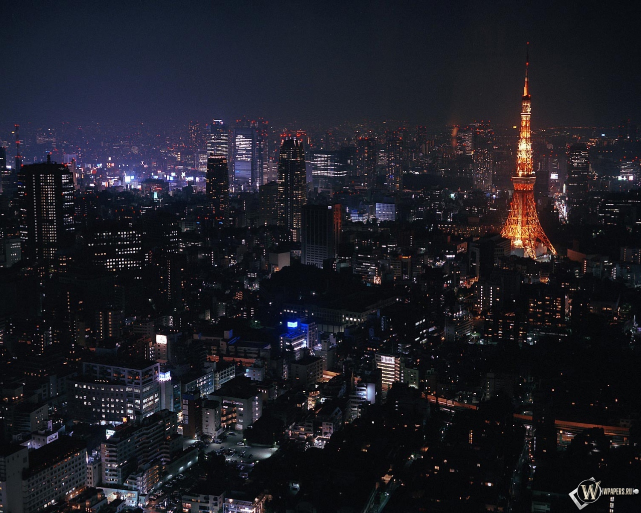 Токио ночью 1280x1024