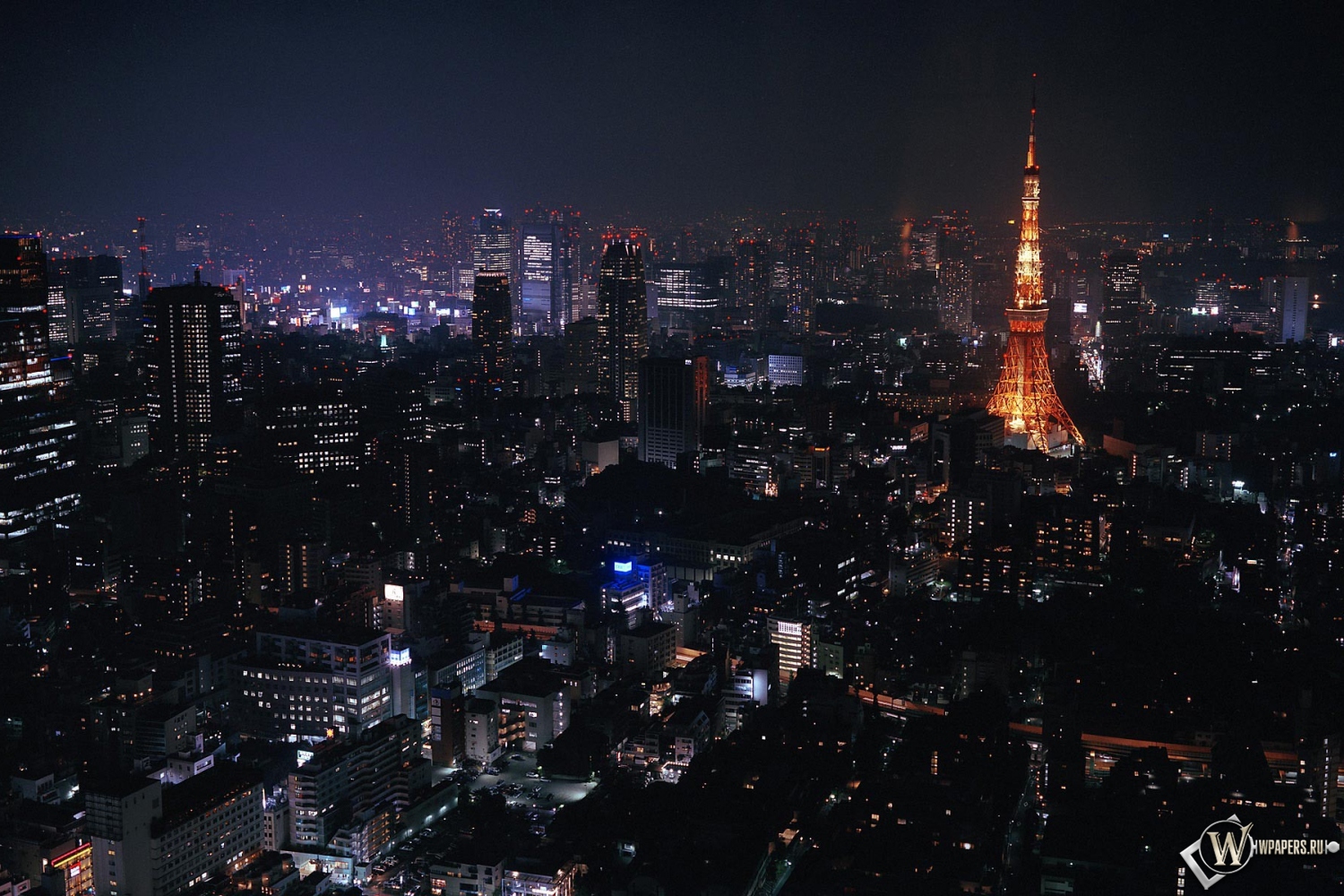Токио ночью 1500x1000