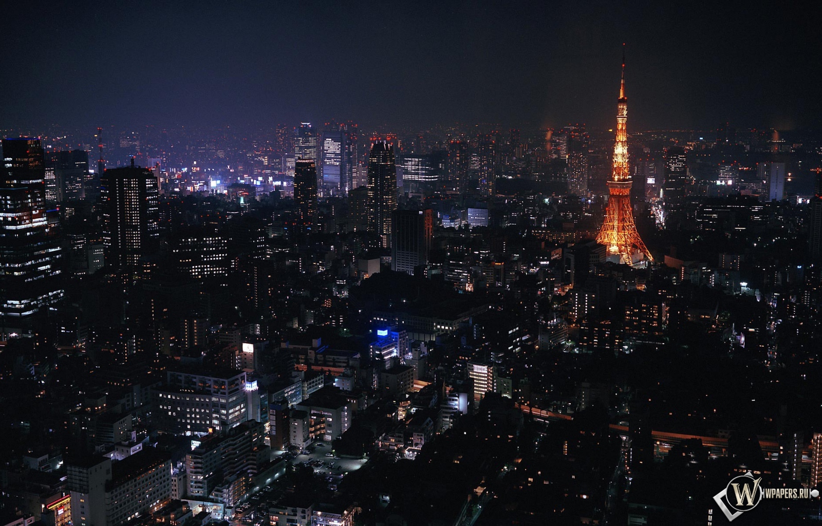 Токио ночью 1600x1024