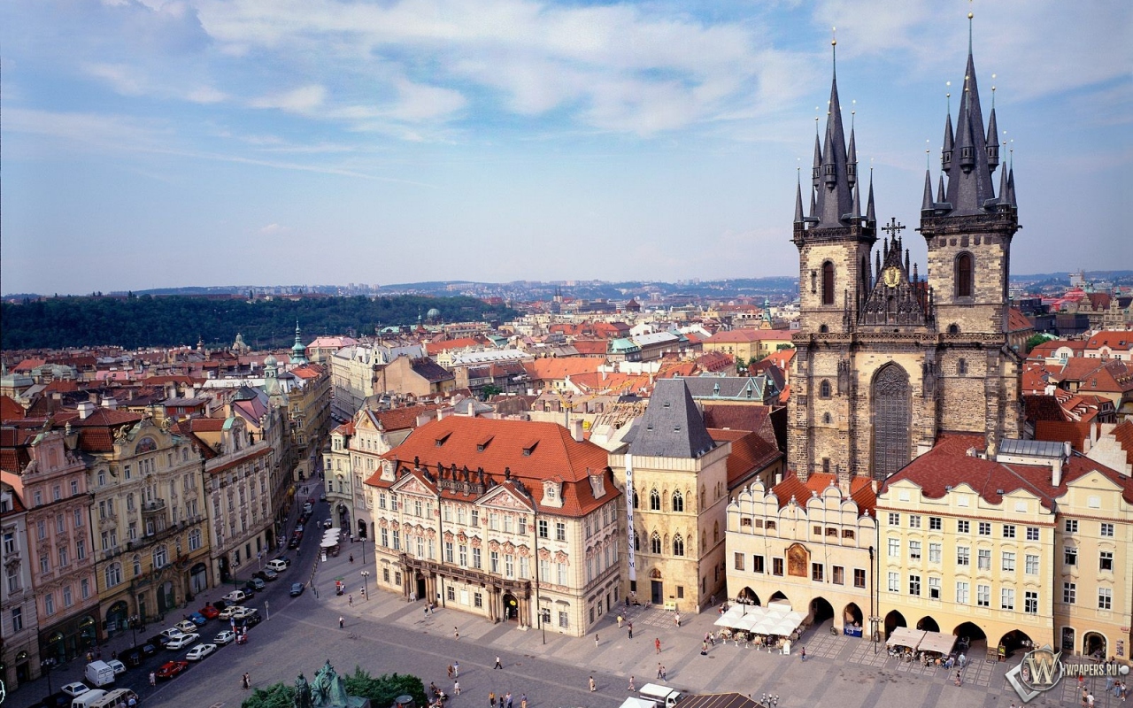 Old Town Square в Праге 1280x800