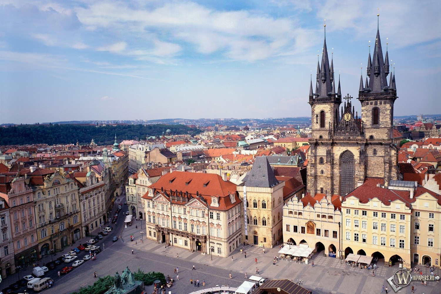 Old Town Square в Праге 1500x1000