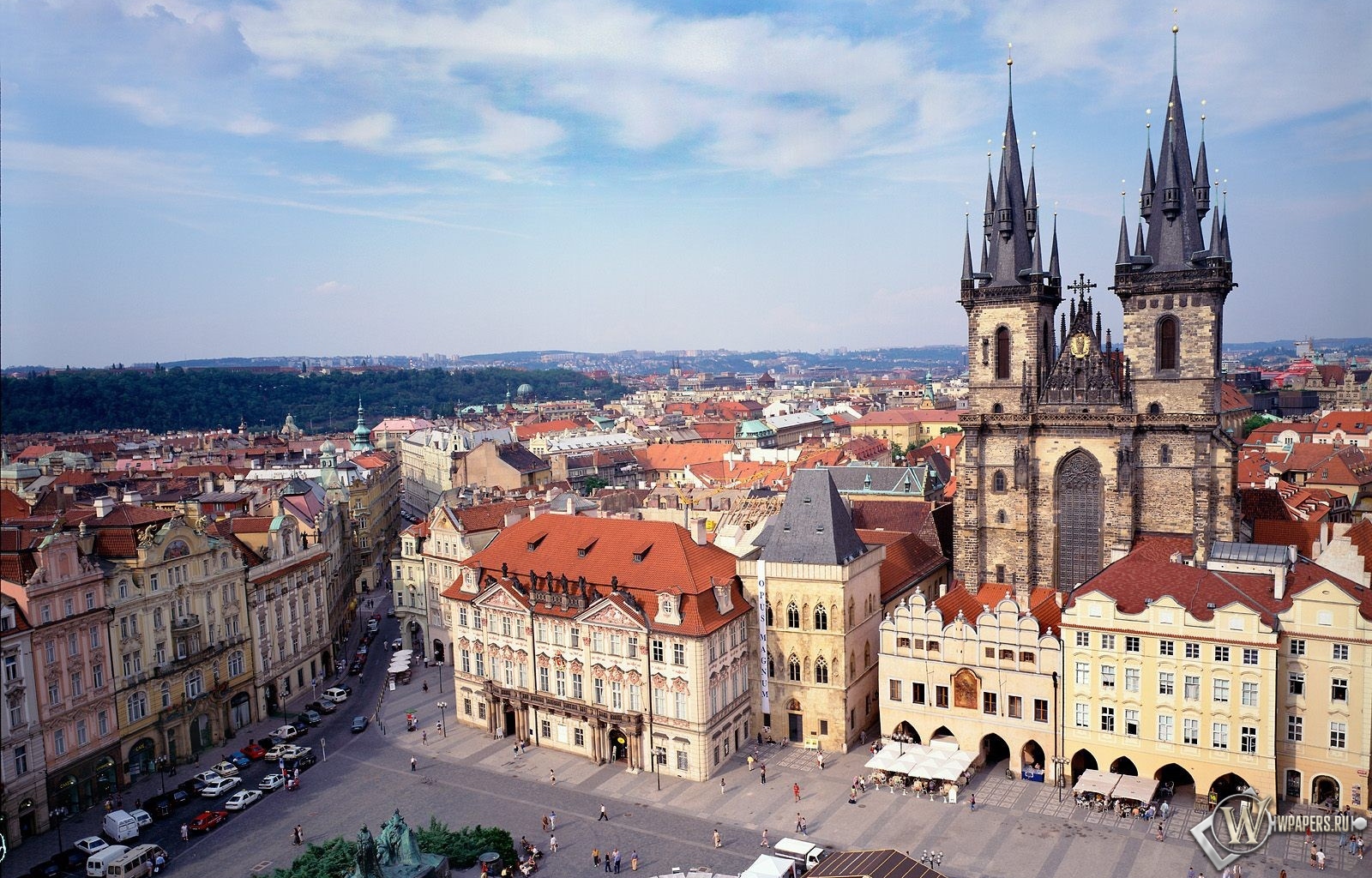 Old Town Square в Праге 1600x1024