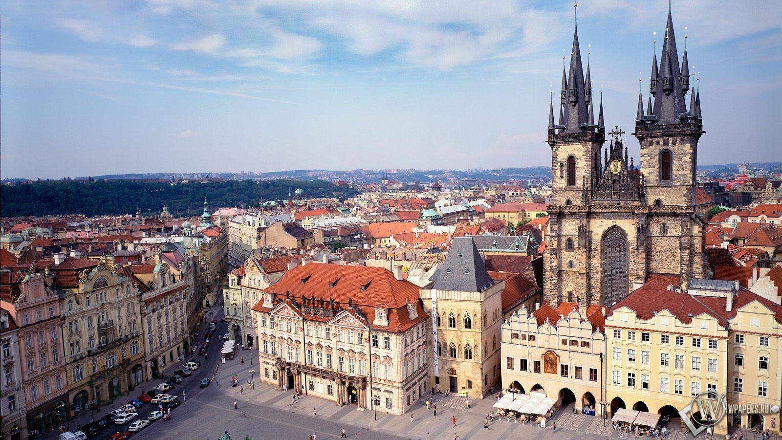 Old Town Square в Праге 1600x900