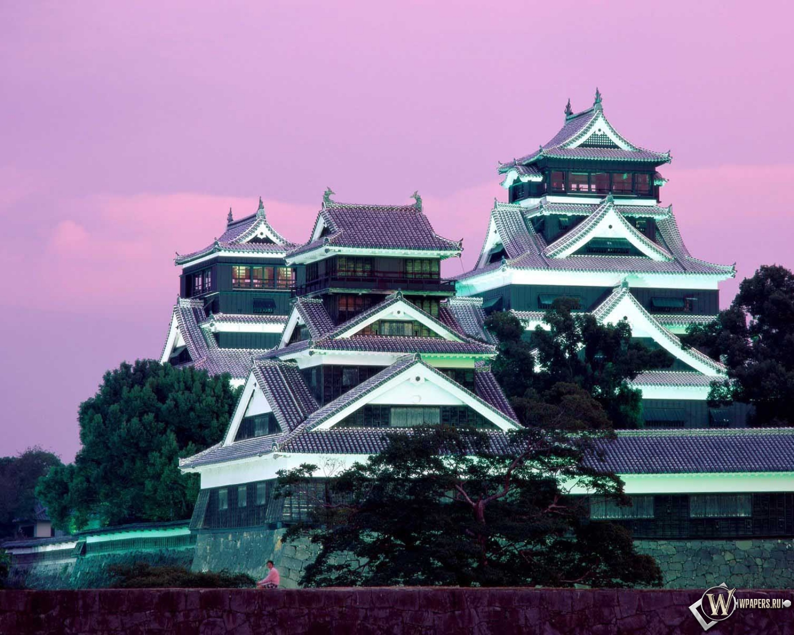 Замок Кумамото в Японии 1600x1280