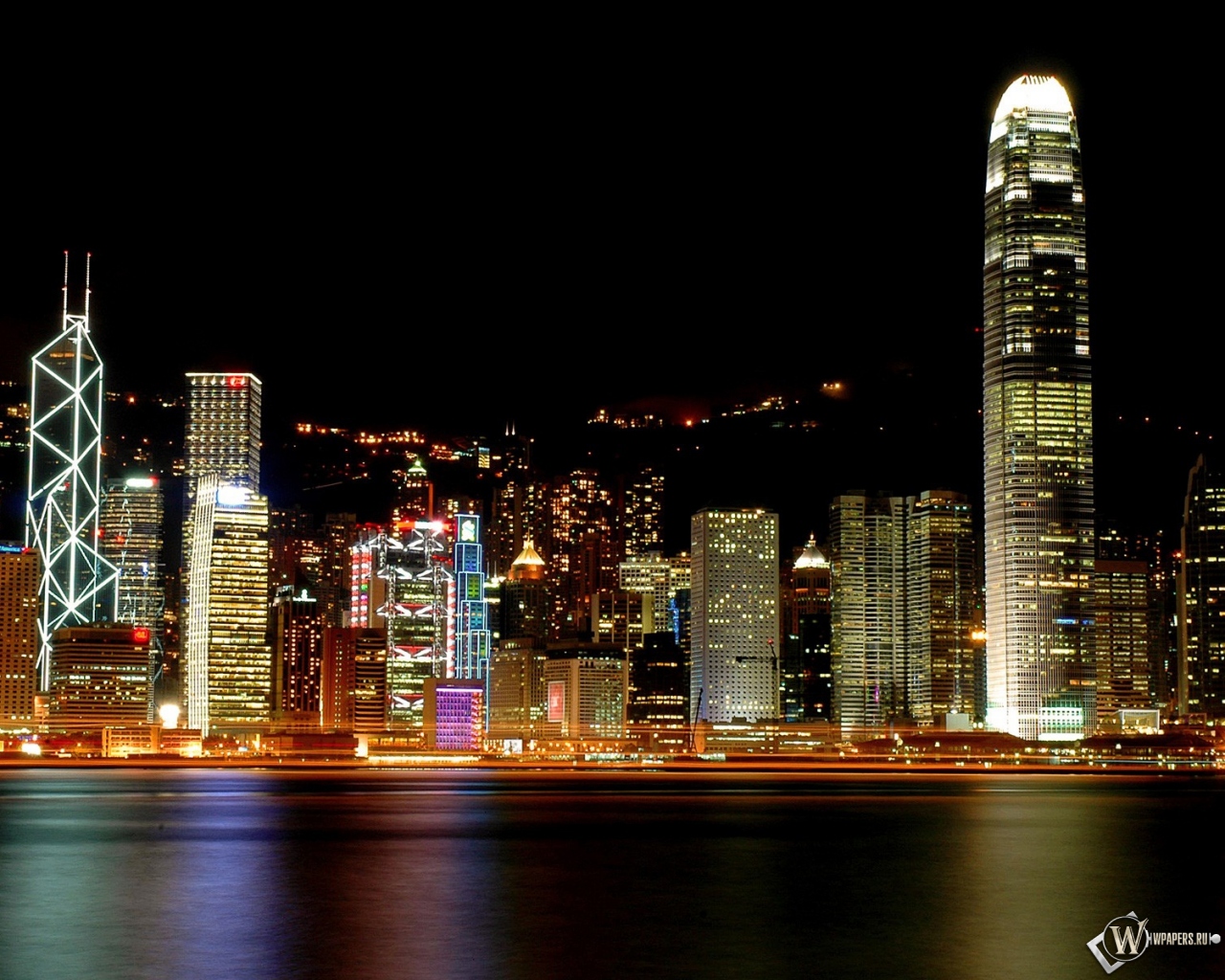 Hong Kong ночью 1280x1024