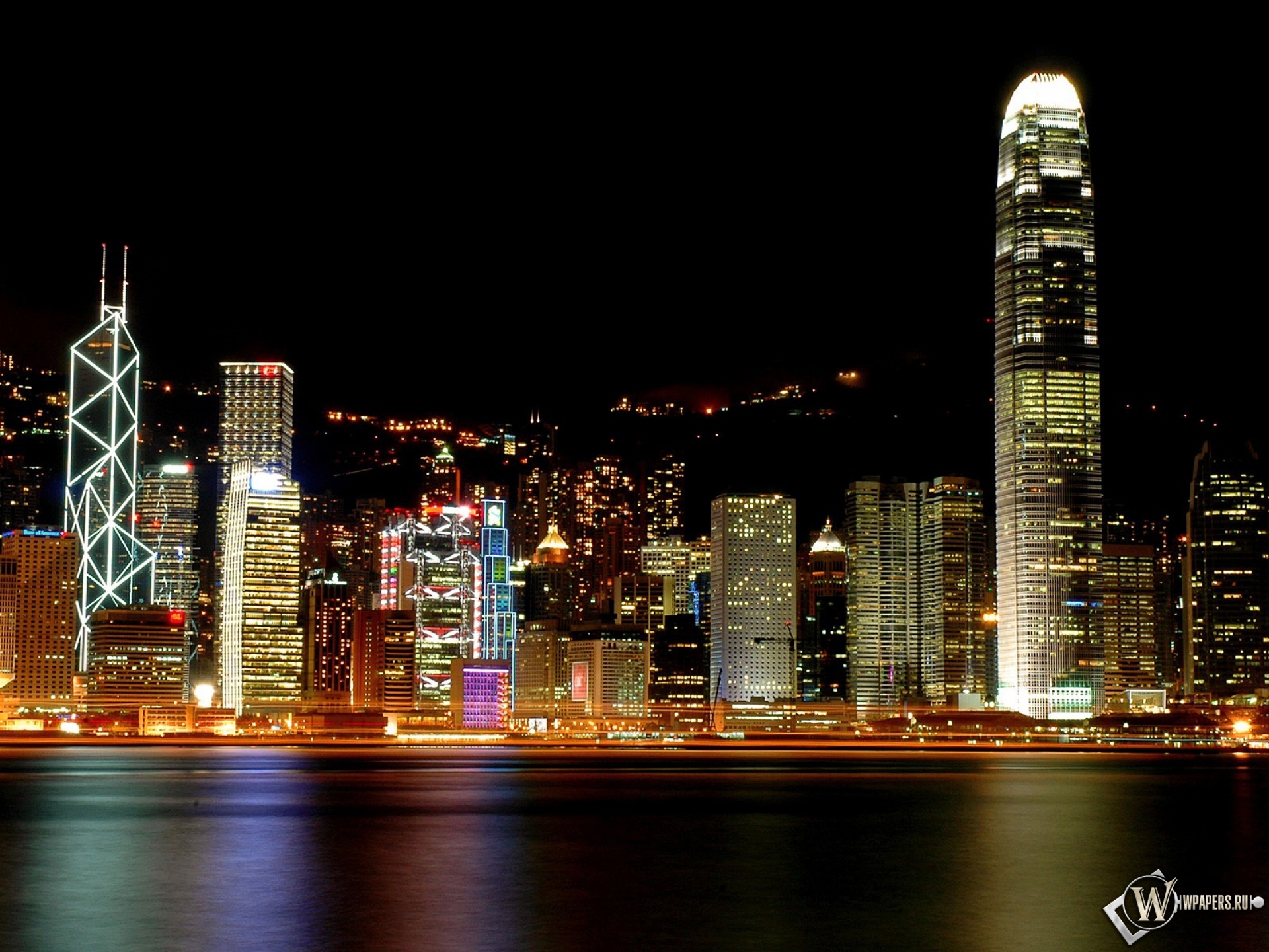 Hong Kong ночью 1920x1440